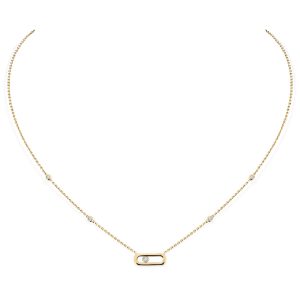 MOVE UNO COLLANA IN ORO GIALLO CON DIAMANTI 0,10 CT