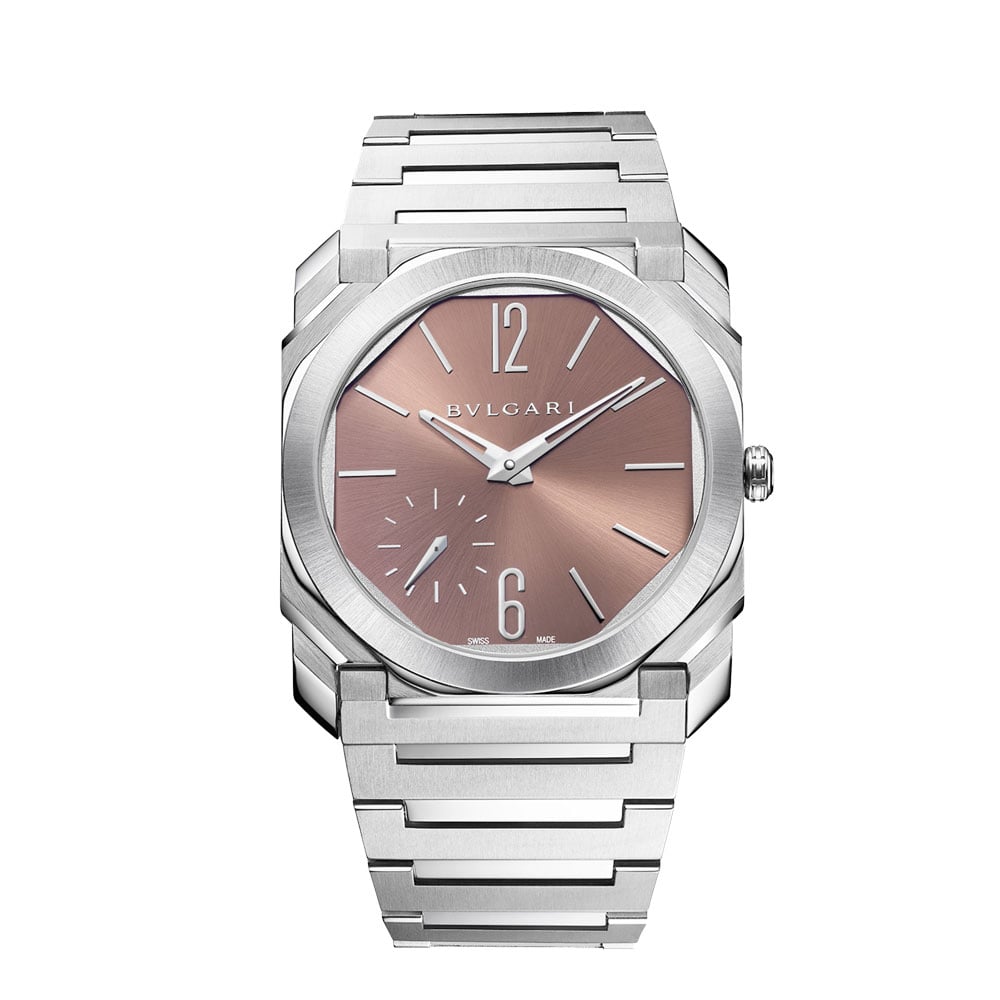 OCTO FINISSIMO OROLOGIO QUADRANTE COLOR SALMONE 40 MM