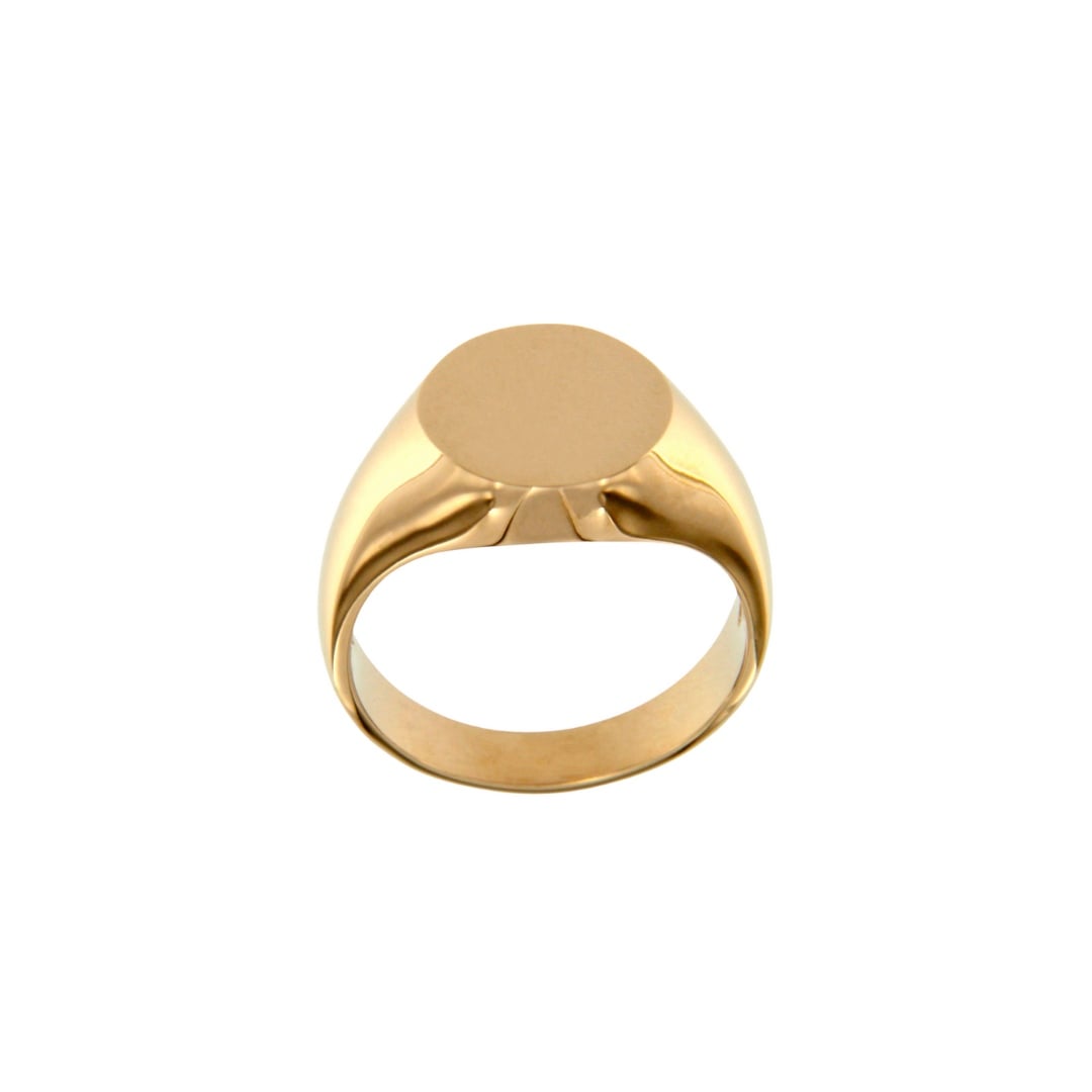 Anello Chevalier mignolo timbro oro rosa