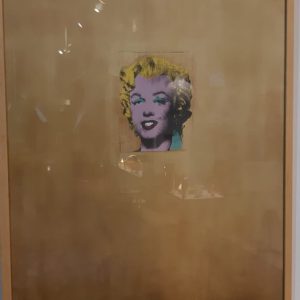Quadro Marylin foglia oro