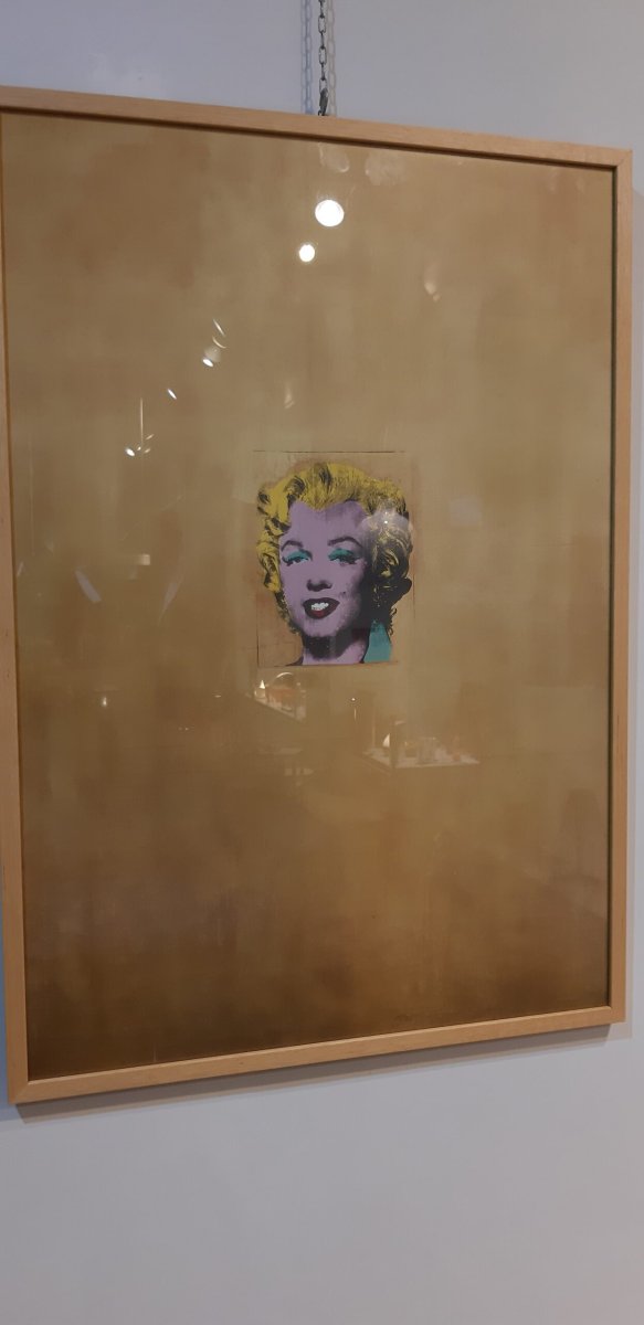 Quadro Marylin foglia oro