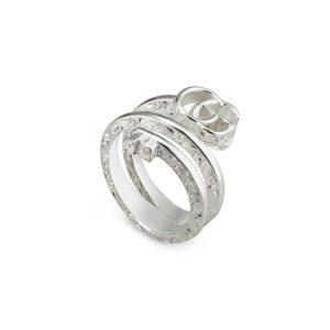 ANELLO A DOPPIA BANDA GG MARMONT CON CHIAVE FINITURA LUCIDA