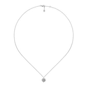 COLLANA A CATENA GUCCI FLORA IN ORO BIANCO 18 CARATI