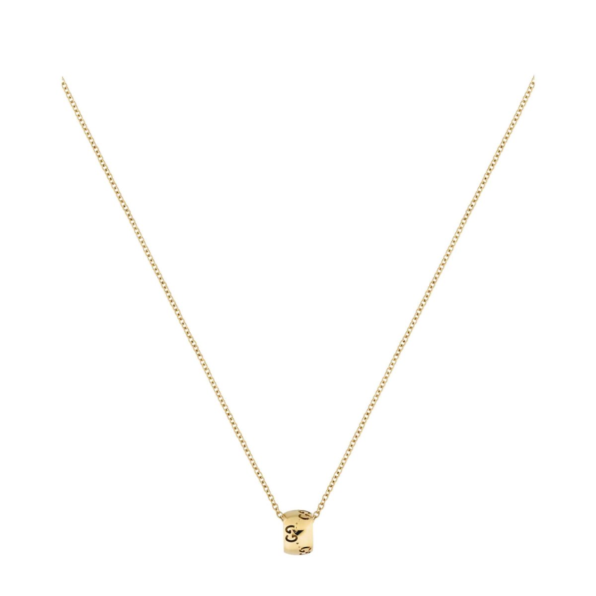 COLLANA GG ICON IN ORO GIALLO 18 CARATI CON PENDENTE