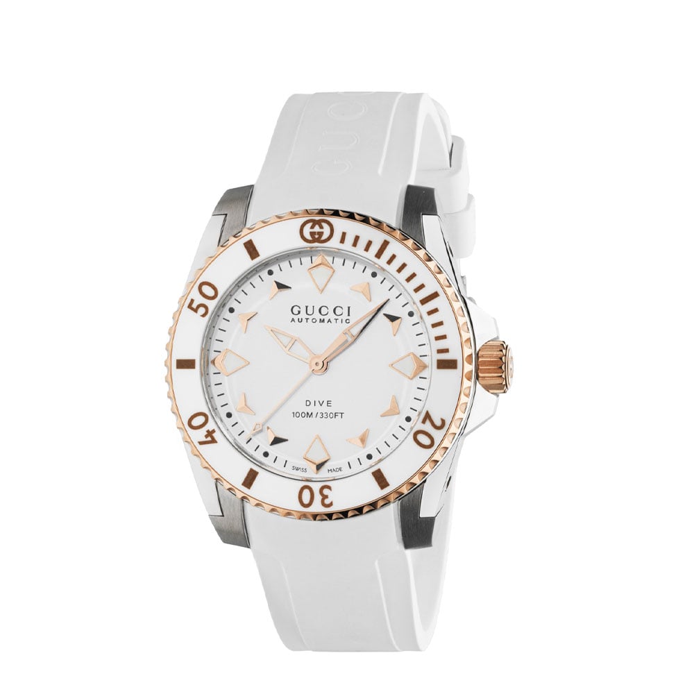 OROLOGIO GUCCI DIVE QUADRANTE BIANCO 36 MM
