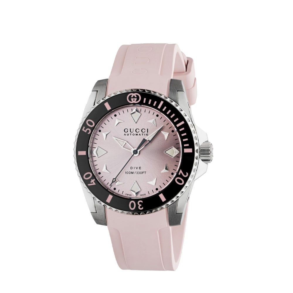 OROLOGIO GUCCI DIVE QUADRANTE ROSA 36 MM
