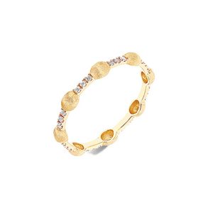 ANELLO DANCING ÉLITE CON BOULES IN ORO E BARRETTE DI DIAMANTI 0,14 CT