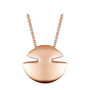 BVLGARI CABOCHON COLLANA IN ORO ROSA