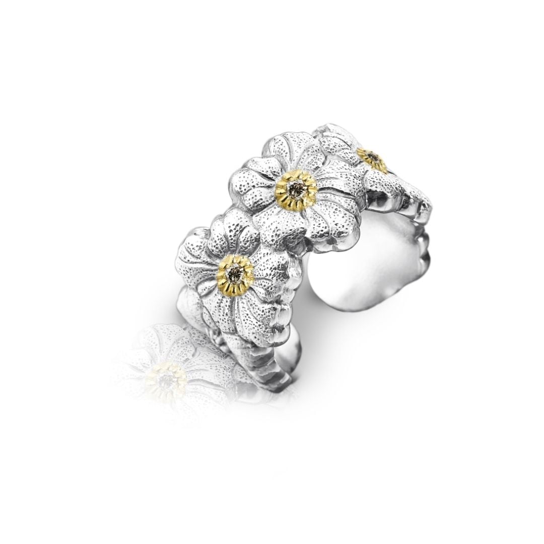ANELLO ETERNELLE GARDENIA DIAMANTI BROWN