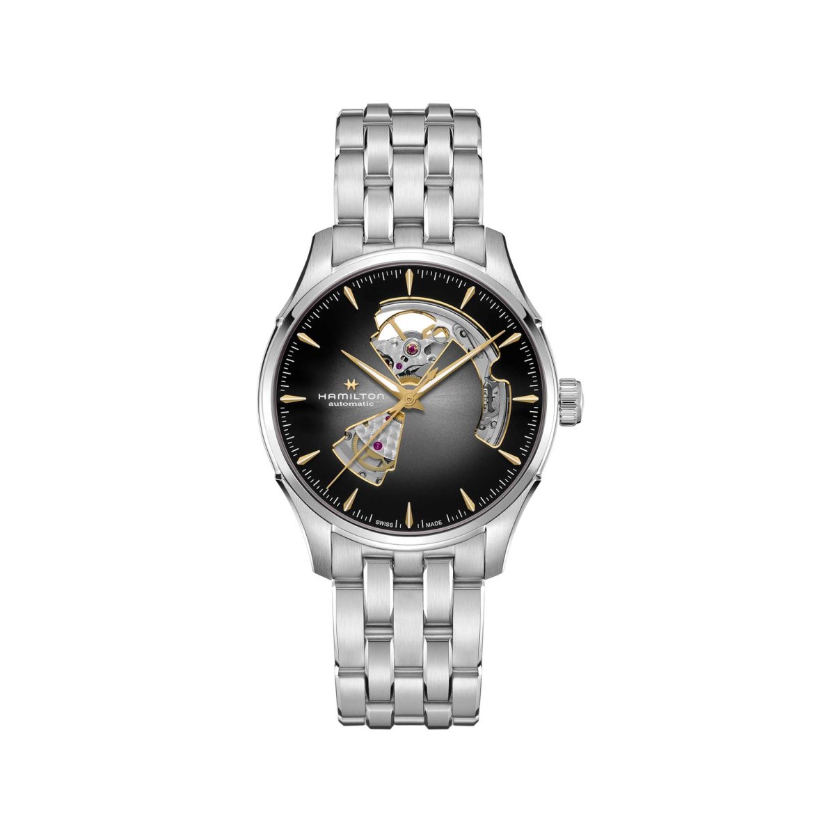 JAZZMASTER OPEN HEART AUTO 40MM QUADRANTE ARGENTO