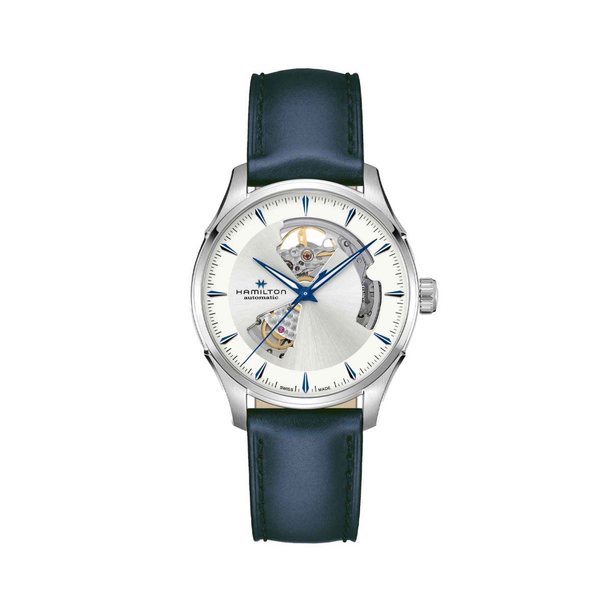 JAZZMASTER OPEN HEART AUTO QUADRANTE ARGENTO 40 MM