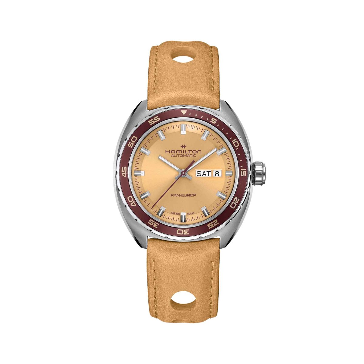 AMERICAN CLASSIC PAN EUROP DAY DATE AUTO QUADRANTE BEIGE 42 MM