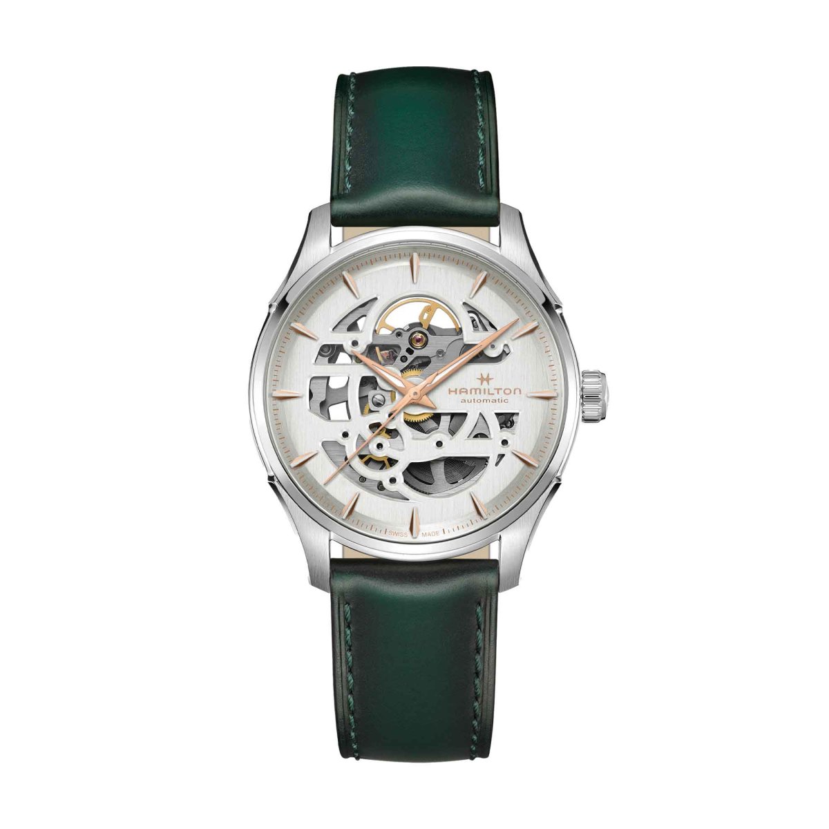 JAZZMASTER SKELETON AUTO QUADRANTE BIANCO