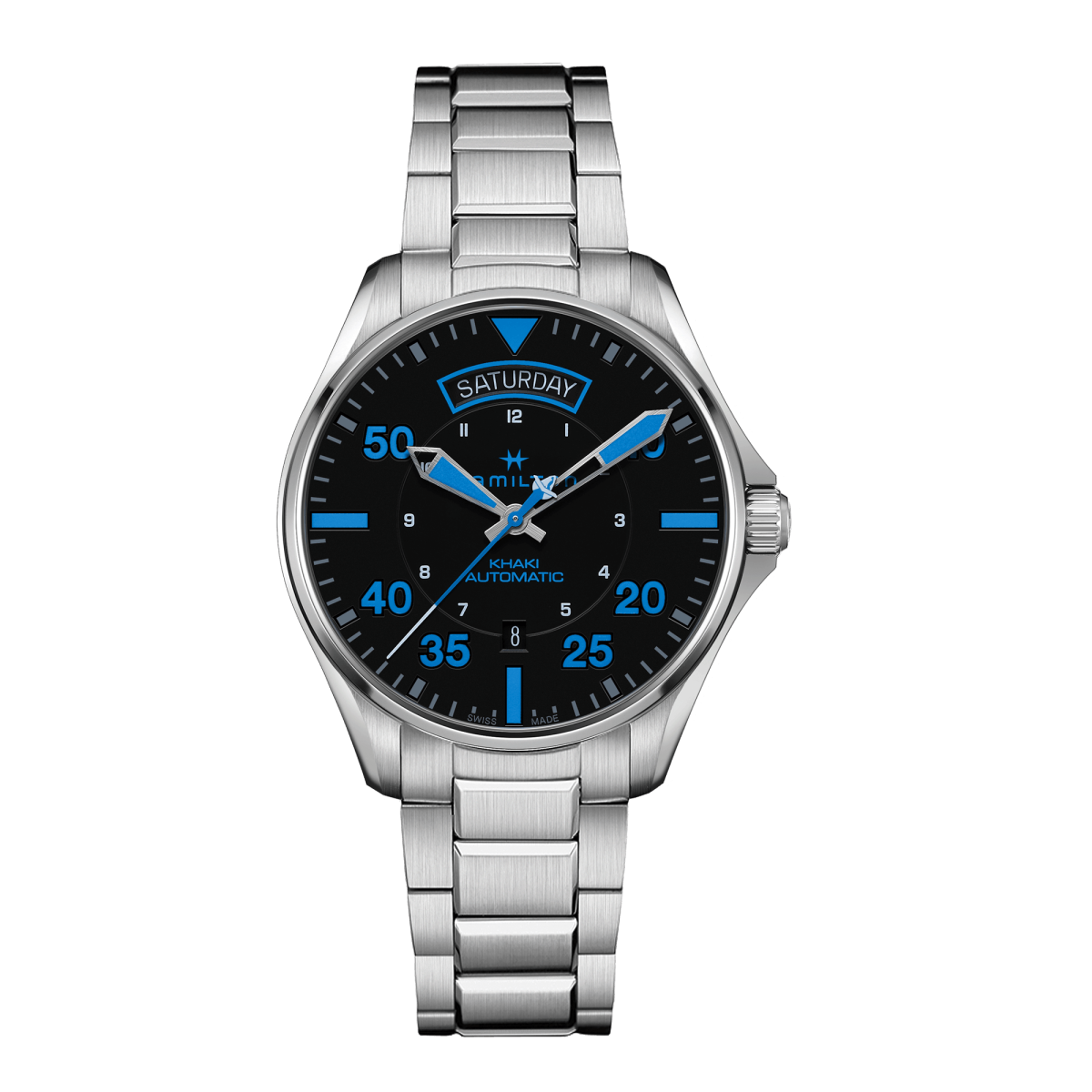 Khaki Aviation Pilot Day Date Air Zermatt Auto