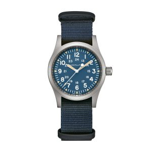 KHAKI FIELD MECHANICAL 38 MM QUADRANTE BLU