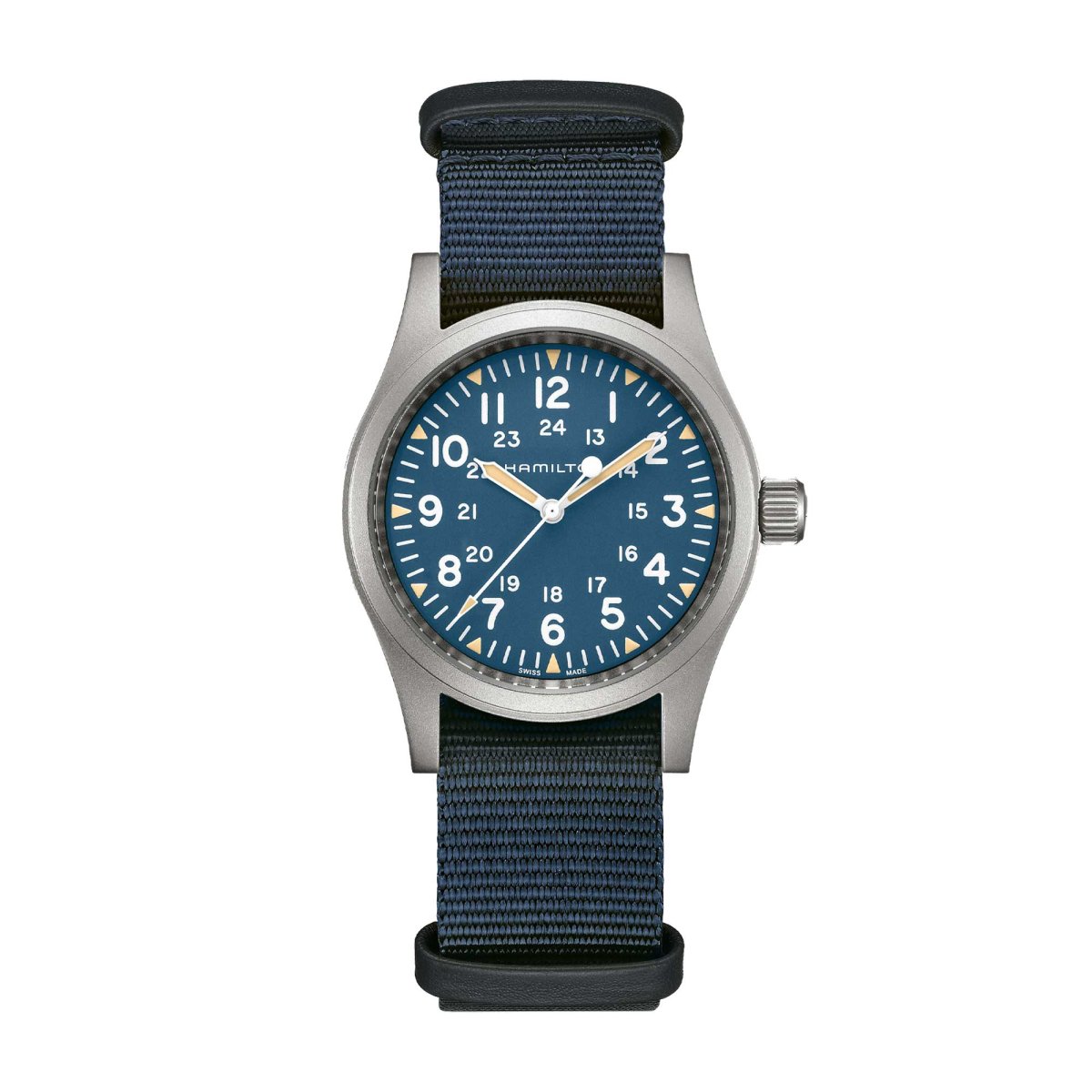 KHAKI FIELD MECHANICAL 38 MM QUADRANTE BLU