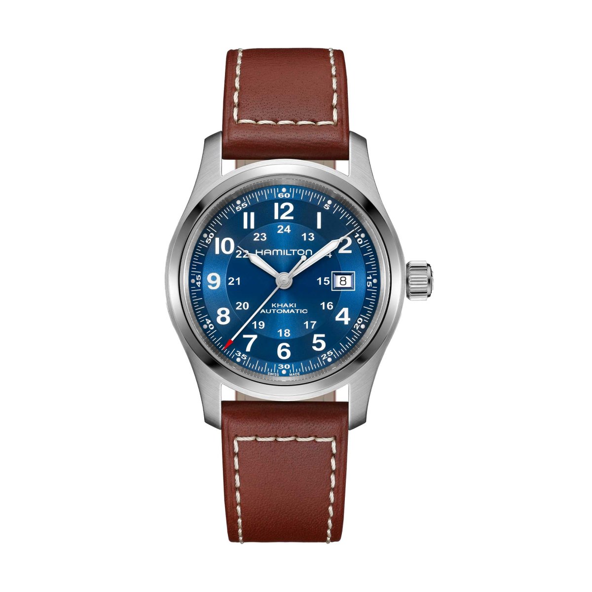 KHAKI FIELD AUTO 42 MM QUADRANTE BLU CINTURINO IN PELLE