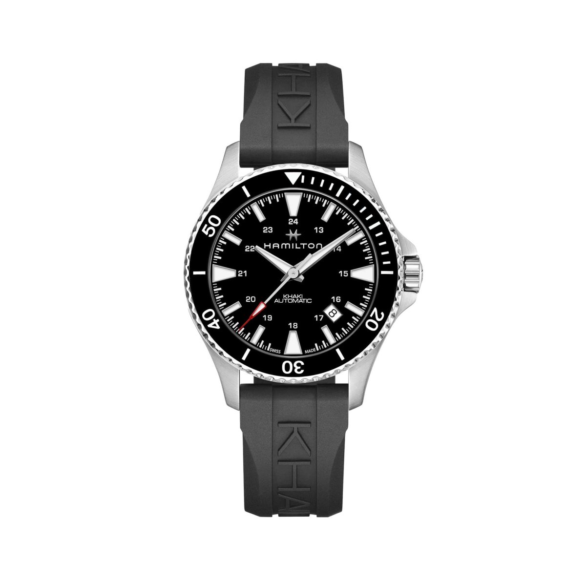 KHAKI NAVY SCUBA AUTO QUADRANTE NERO 40 MM