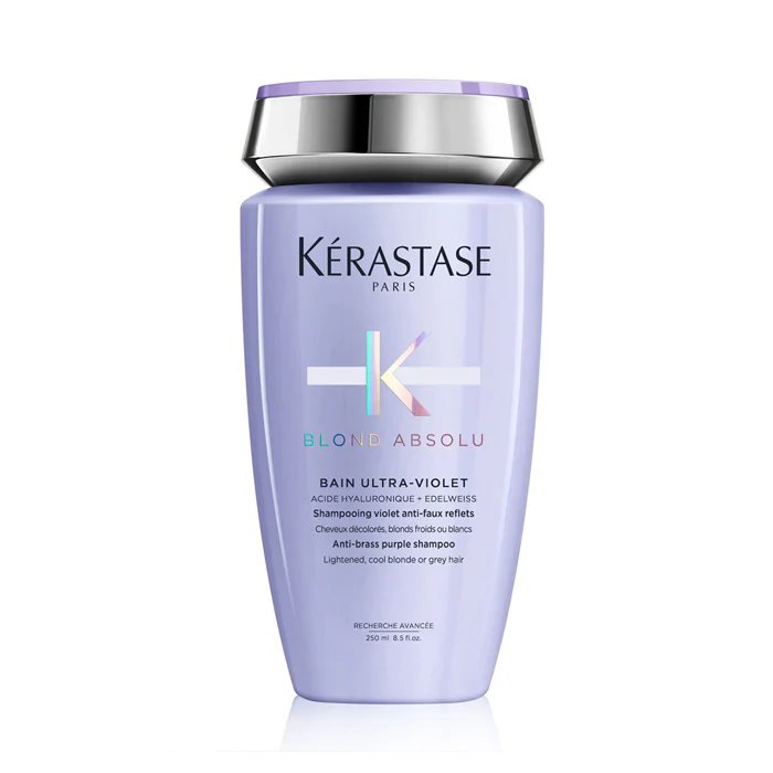 Kerastase blond absolu bain ultra violet – shampoo con pigmenti che neutralizzano i riflessi gialli e arancio indesiderati