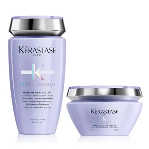 Kerastase blond absolu rituel antigiallo - bain ultra violet 250 ml e masque ultra violet 200 ml