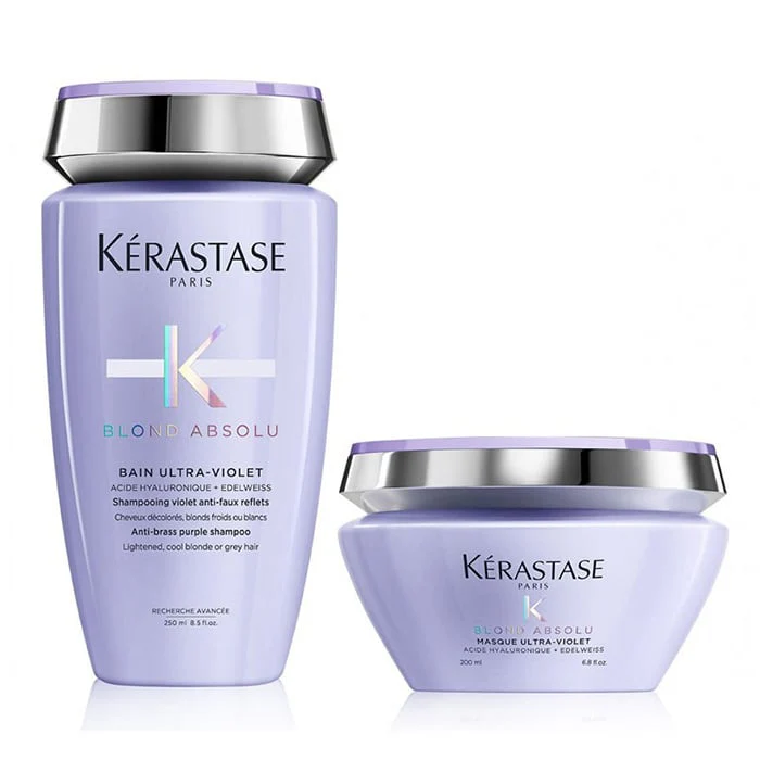 Kerastase blond absolu rituel antigiallo – bain ultra violet 250 ml e masque ultra violet 200 ml