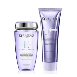 Kerastase blond absolu rituel - bain lumiere 250 ml - cicaflash 200 ml