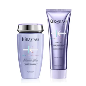 Kerastase blond absolu rituel - bain ultra violet 250 ml - cicaflash 250 ml