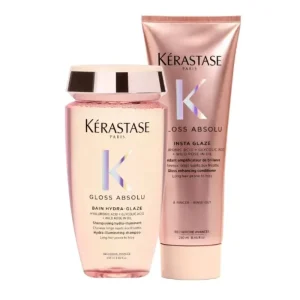 Kerastase - gloss absolu rituel - bain hydra glaze 250 ml - fondant insta glaze 250 ml