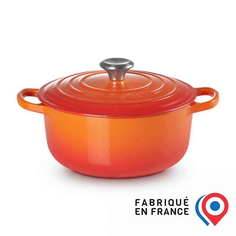 LE CREUSET Cocotte Evolution in Ghisa 20 cm Arancio