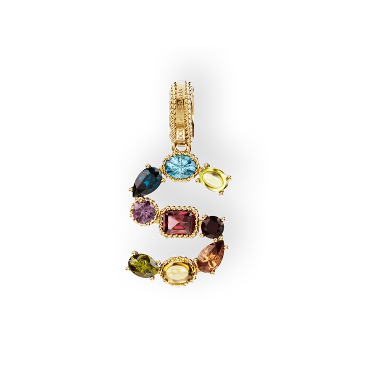 CHARM S RAINBOW ALPHABET CON GEMME MULTICOLORE