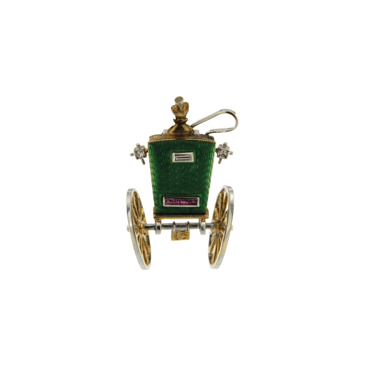 Spilla Carrozza Vintage Lunati