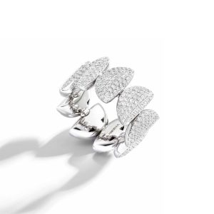 Anello Eclisse Endless oro bianco e diamanti