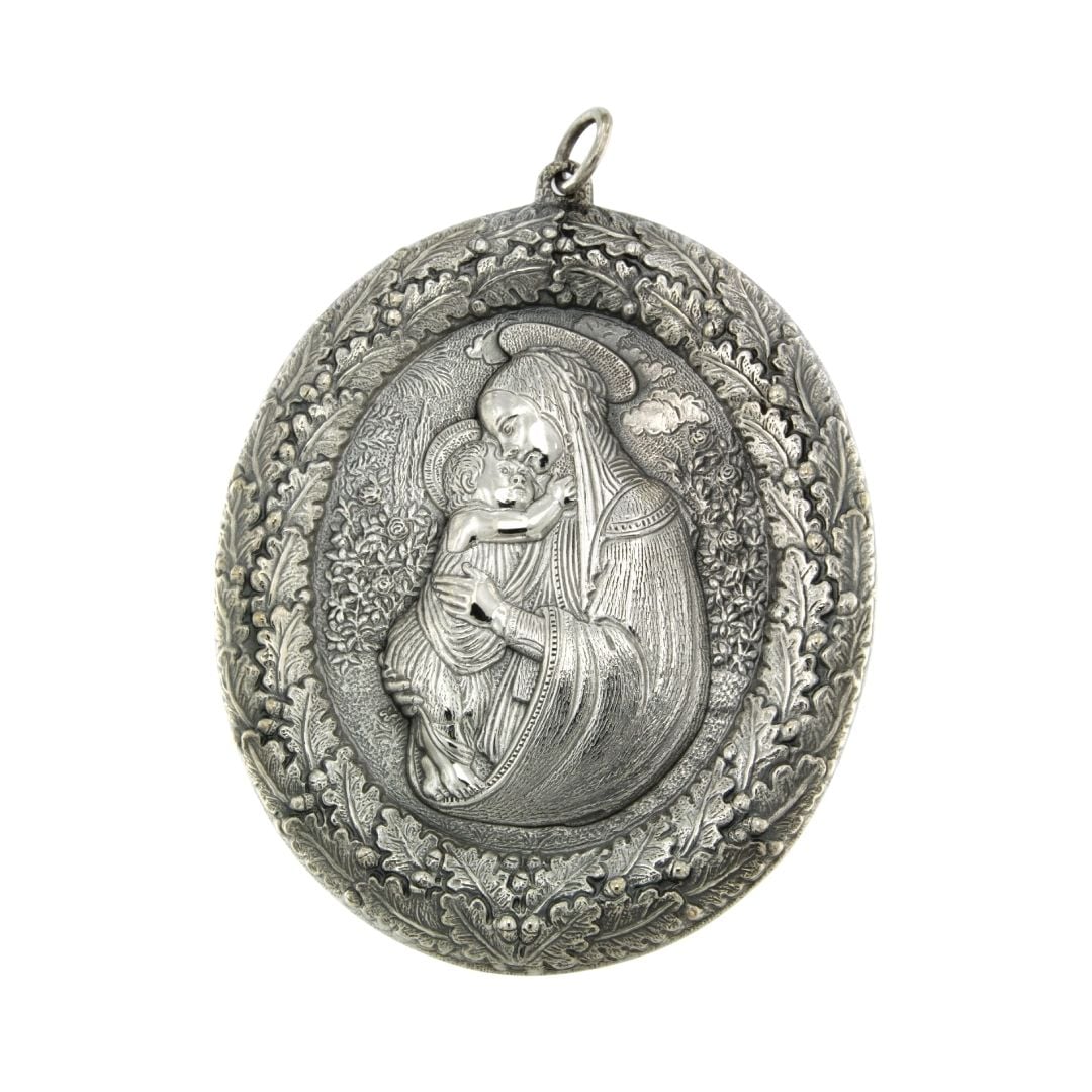 Buccellati MEDAGLIONE MADONNA DEL ROSETO ARGENTO (Copia)