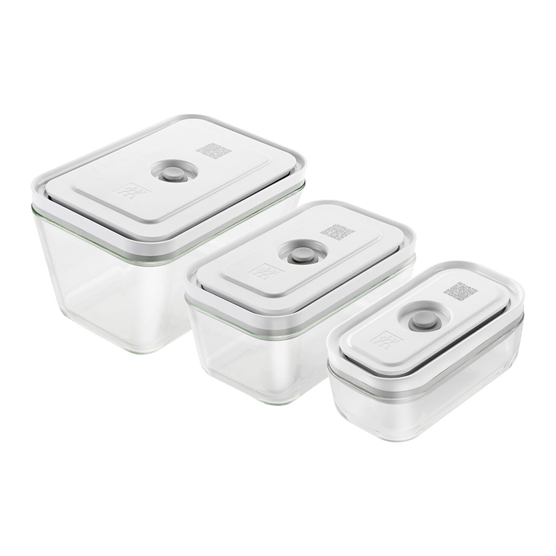ZWILLING FRESH & SAVE Contenitori sottovuoto vetro SET 3 PZ