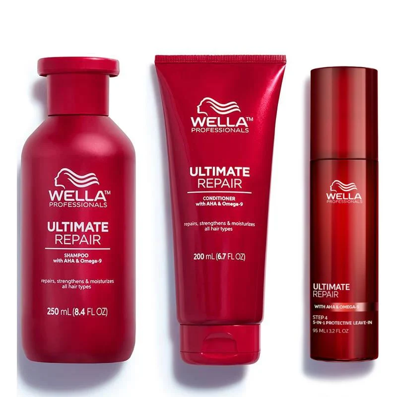 Wella professional ultimate repair shampoo 250 ml – conditioner 200 ml e leave in 95 ml