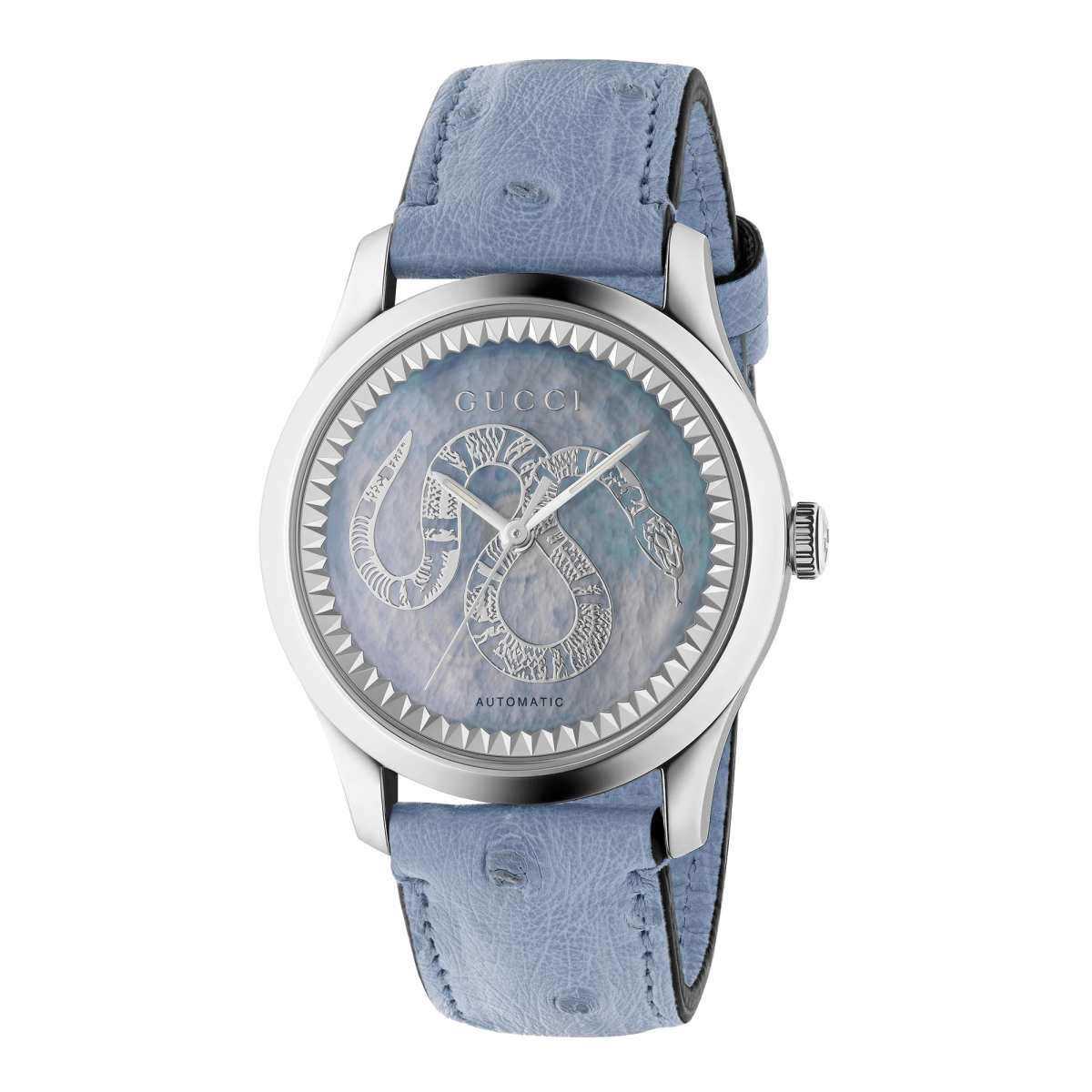 Orologio Gucci G – Timeless  quadrante in madreperla trasparente