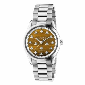 OROLOGIO G-TIMELESS CON API 38 MM quadrante definito dalla pietra occhio di tigre