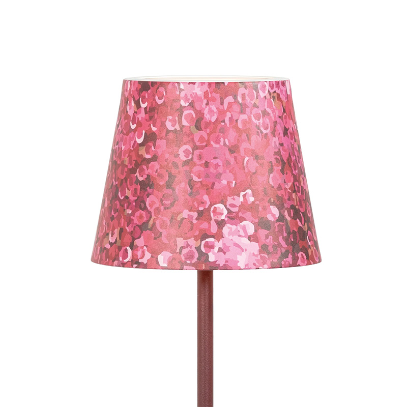 Zafferano – Poldina cover in metallo Fiori ortensia rosa