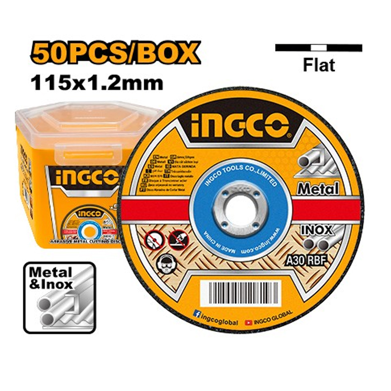 Disco taglio metallo 115×1.2mm (50pz)