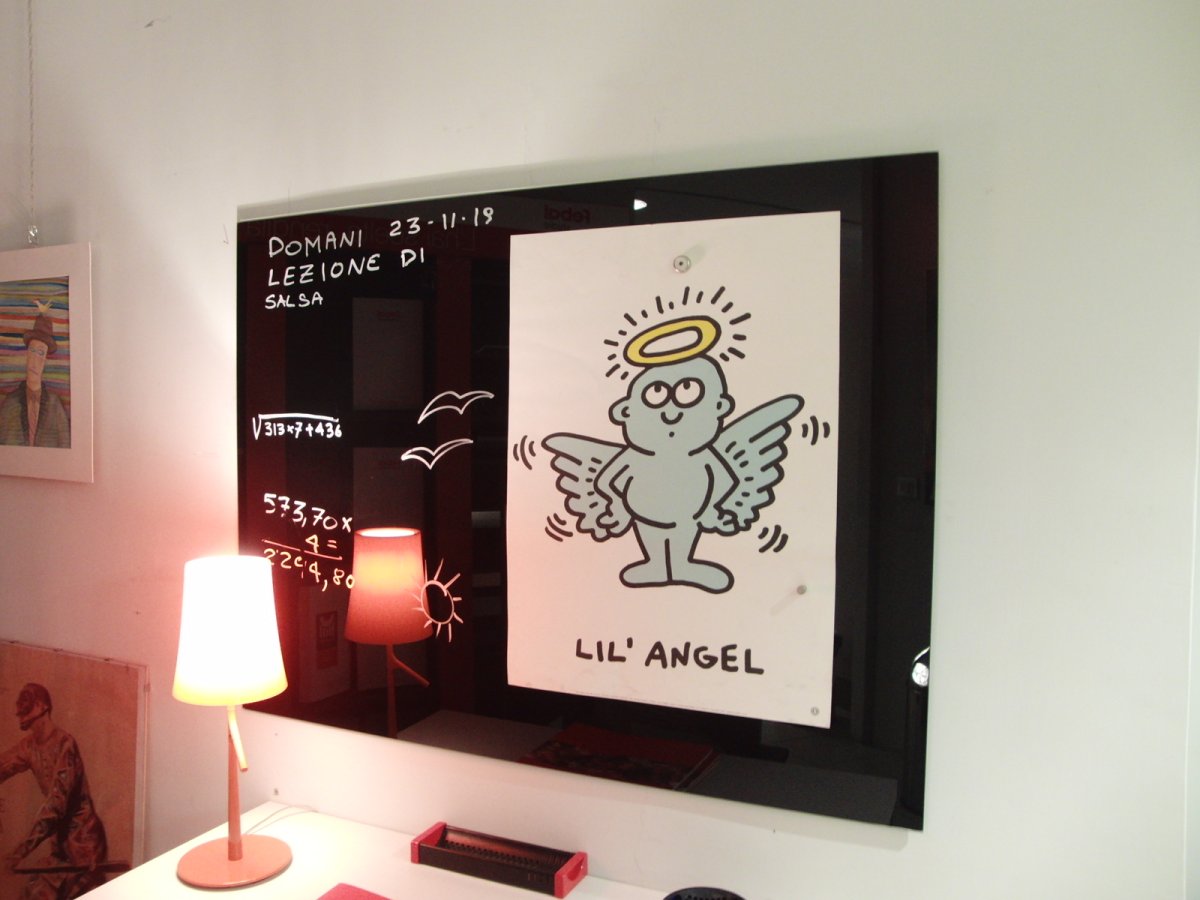 Lavagna vetro / pannello magnetico 120×90