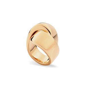 VHERNIER ANELLO ORO ROSA ABBRACCIO Midi